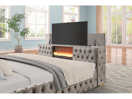 Upholstered TV Bed